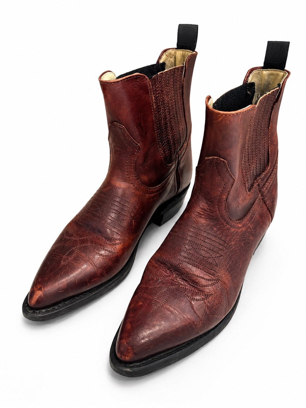 Silver Rebel Canada Brown Leather Western Boots Size 6.5